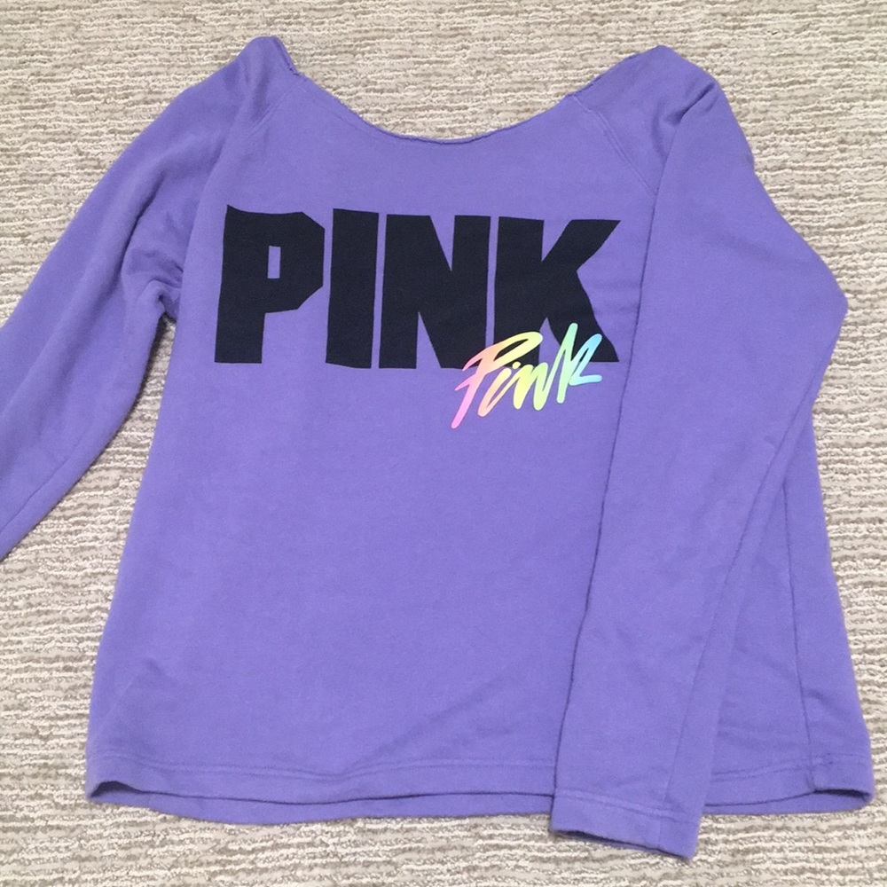PINK purple sweatshirt.